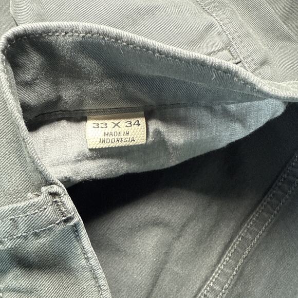 Flint and Tinder Pants Mens 33 Gray Tapered 365 Everyday Chino 33x34 - Picture 5 of 5